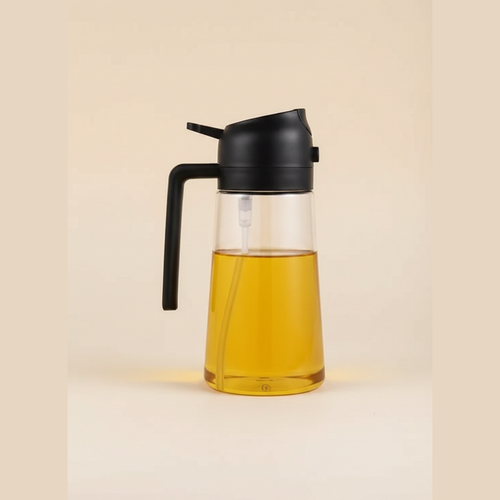 CrispNest 2-in-1 oil sprayer and pourer bottle, 500ml